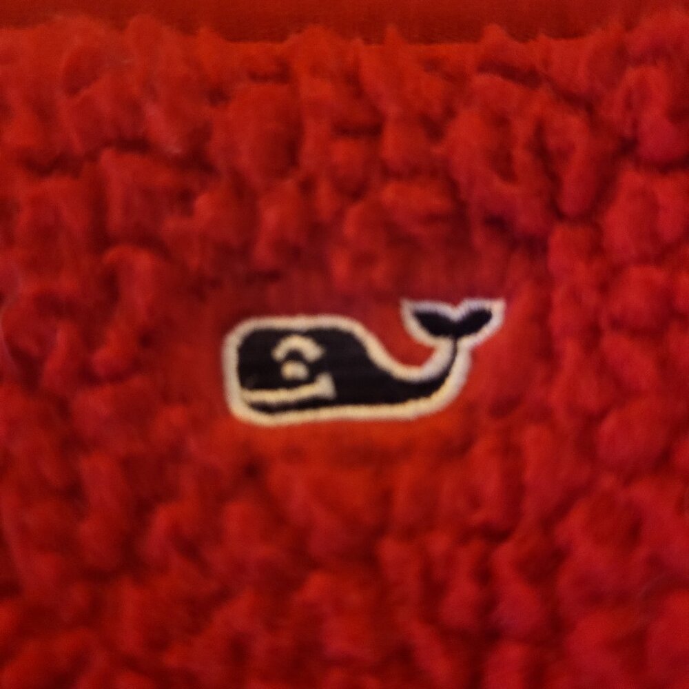 "Vineyard Vines" red fleece pullover Womans size XXL
